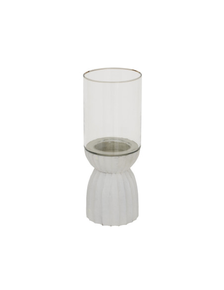 Hill Interiors White Carved Hurricane Lantern 24206 - Authentic Hill Interiors furniture directly from FastDaddy UK. Exclusive