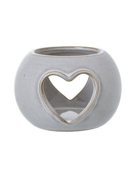 Hill Interiors White Ceramic Heart Cut-Out Round Tealight Holder 23197 - Authentic Hill Interiors furniture directly from FastD
