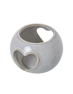 Hill Interiors White Ceramic Heart Cut-Out Round Tealight Holder 23197 - Authentic Hill Interiors furniture directly from FastD 2