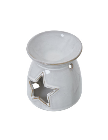 Affordable industrial style furniture Hill Interiors White Ceramic Star Cut-Out Wax Melt Tealight Holder 23199 for modern home