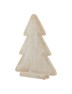 Hill Interiors White Wash Collection Wooden Large Patterned Decorative Tree 23456 - Authentic Hill Interiors furniture directly