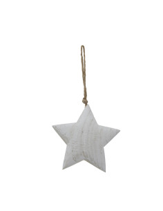 Hill Interiors Whitewashed Rustic Hanging Star 24041 - Authentic Hill Interiors furniture directly from FastDaddy UK. Exclusive