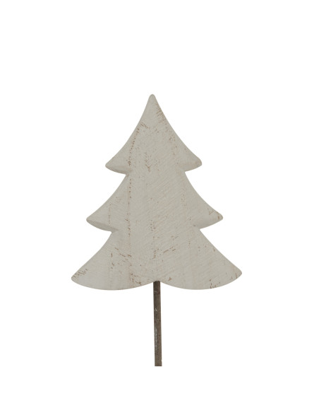 Affordable industrial style furniture Hill Interiors Whitewashed Rustic Tree On Stand 24037 for modern home decor, free shippin