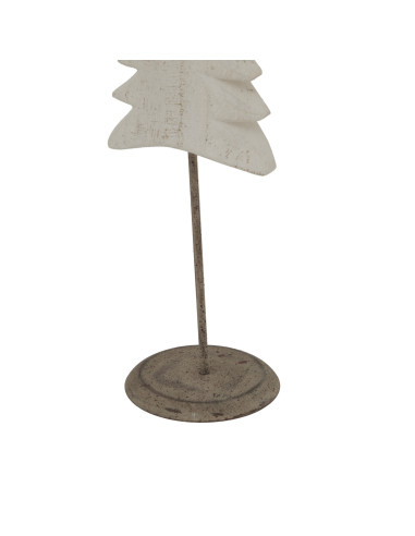 Affordable industrial style furniture Hill Interiors Whitewashed Tall Tree On Stand 24051 for modern home decor, free shipping