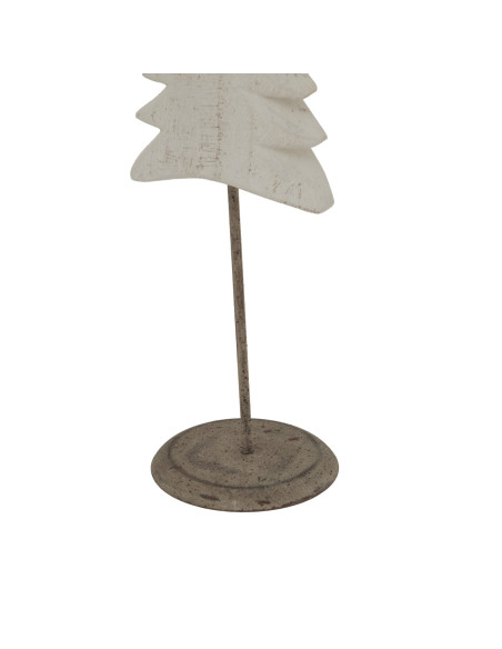 Affordable industrial style furniture Hill Interiors Whitewashed Tall Tree On Stand 24051 for modern home decor, free shipping