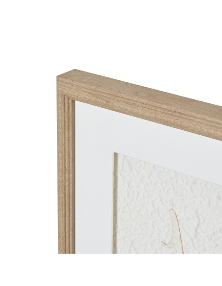 High-quality metal and wood construction of Hill Interiors SKU 23800 Alta White Feathers Art Mounted In Beaded Frame, detailed