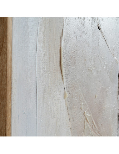 High-quality metal and wood construction of Hill Interiors SKU 24504 Ashenra Hand Painted Canvas In Frame, detailed view for UK