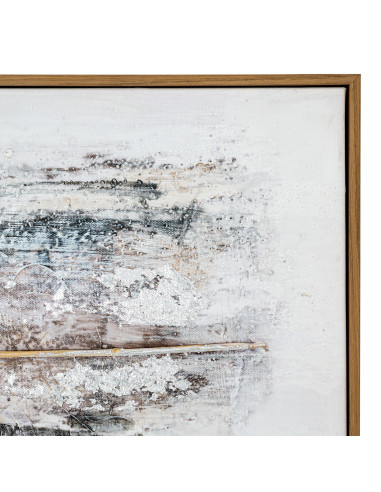 High-quality metal and wood construction of Hill Interiors SKU 23992 Ethereal Hand Painted Canvas In Frame, detailed view for U