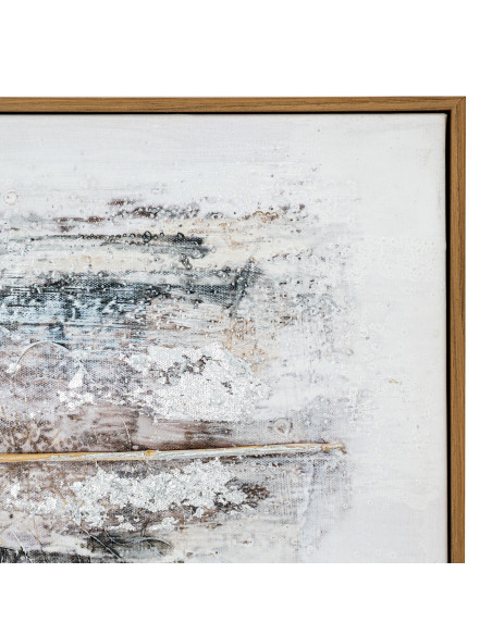 High-quality metal and wood construction of Hill Interiors SKU 23992 Ethereal Hand Painted Canvas In Frame, detailed view for U