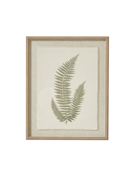 Hill Interiors Fern Art On Texture-Torn Paper With Beaded Frame 23798 - Authentic Hill Interiors furniture directly from FastDa