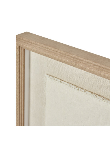 High-quality metal and wood construction of Hill Interiors SKU 23798 Fern Art On Texture-Torn Paper With Beaded Frame, detailed