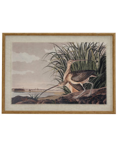 Hill Interiors Flora & Fauna Collection Curlews On Linen In Beaded Frame 24186 - Authentic Hill Interiors furniture directly fr