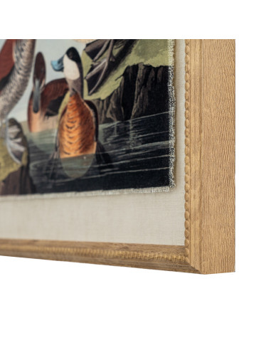 Buy Hill Interiors 24192 Flora & Fauna Collection Ducks On Linen In Beaded Frame online in UK with fast delivery from FastDaddy