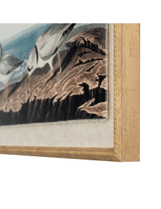 Hill Interiors Flora & Fauna Collection Plovers On Linen In Beaded Frame 24191 - Authentic Hill Interiors furniture directly fr 2