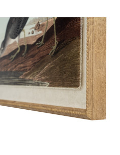 Hill Interiors Flora & Fauna Collection Snipes On Linen In Beaded Frame 24194 - Authentic Hill Interiors furniture directly fro 2