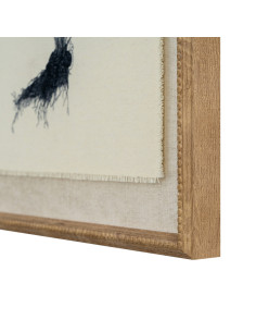 Hill Interiors Flora & Fauna Collection Spleenwort On Linen In Beaded Frame 24201 - Authentic Hill Interiors furniture directly 2