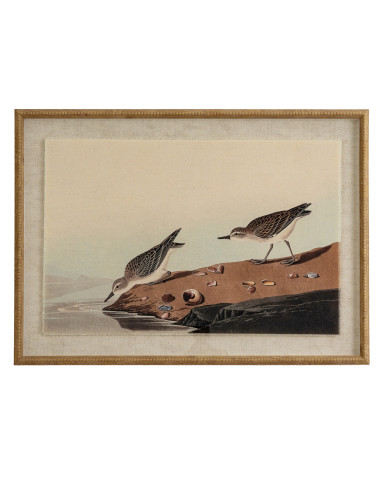 Hill Interiors Flora & Fauna Collection Stints On Linen In Beaded Frame 24188 - Authentic Hill Interiors furniture directly fro