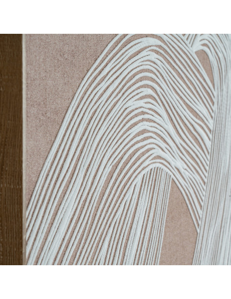 High-quality metal and wood construction of Hill Interiors SKU 24510 Lunora Line Art In Frame, detailed view for UK customers.