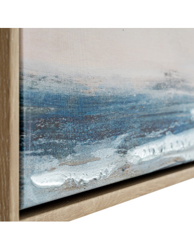 High-quality metal and wood construction of Hill Interiors SKU 24501 Ondra Hand Painted Canvas In Frame, detailed view for UK c