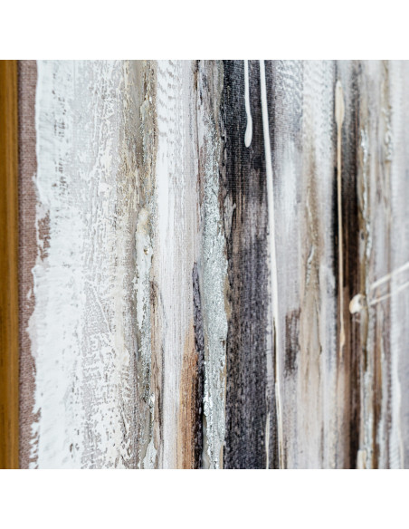 High-quality metal and wood construction of Hill Interiors SKU 23993 Outlook Hand Painted Canvas In Frame, detailed view for UK