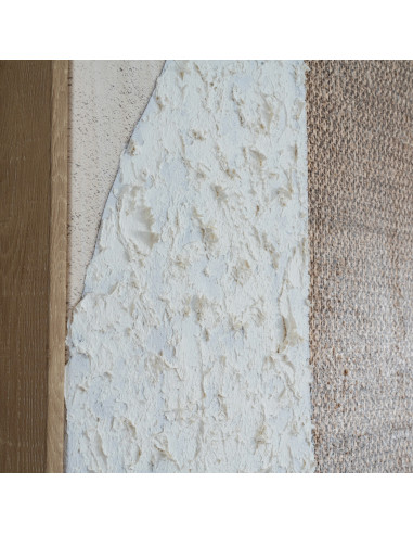 High-quality metal and wood construction of Hill Interiors SKU 24497 Petra Hand Painted Canvas In Frame, detailed view for UK c