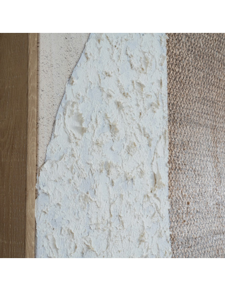 High-quality metal and wood construction of Hill Interiors SKU 24497 Petra Hand Painted Canvas In Frame, detailed view for UK c