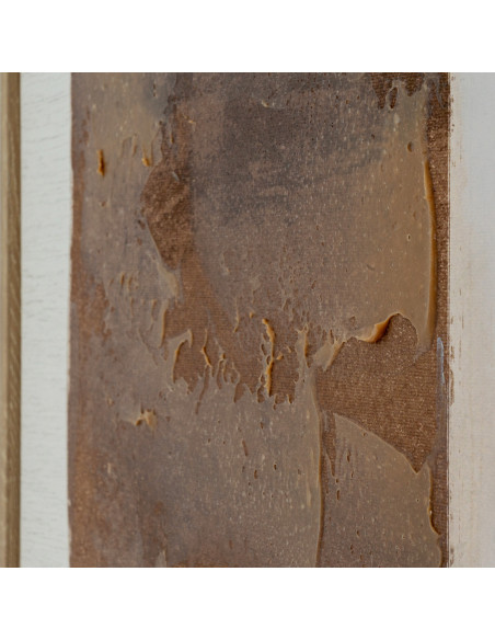 High-quality metal and wood construction of Hill Interiors SKU 24502 Sedora Hand Painted Canvas In Frame, detailed view for UK