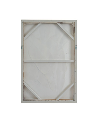 High-quality metal and wood construction of Hill Interiors SKU 24508 Terran Art Mounted In Wooden Frame, detailed view for UK c