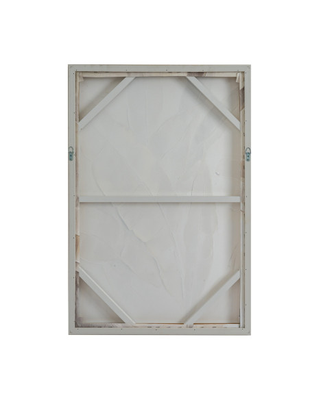 High-quality metal and wood construction of Hill Interiors SKU 24508 Terran Art Mounted In Wooden Frame, detailed view for UK c