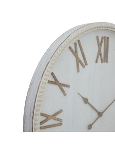 Hill Interiors Large Rustic White Clock With Beaded Frame 23655 - Authentic Hill Interiors furniture directly from FastDaddy UK 2
