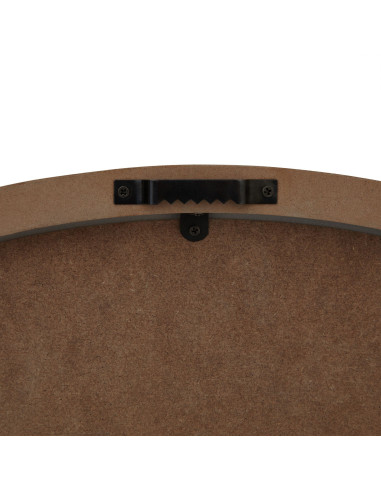 High-quality metal and wood construction of Hill Interiors SKU 23655 Large Rustic White Clock With Beaded Frame, detailed view