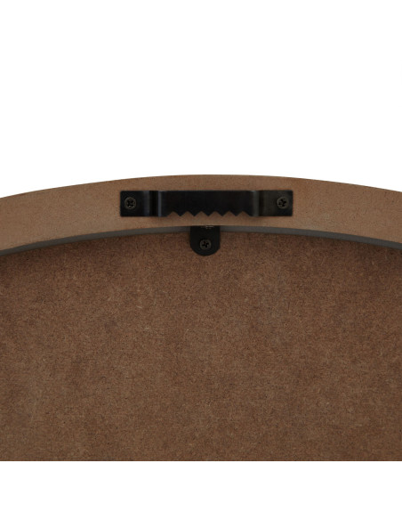 High-quality metal and wood construction of Hill Interiors SKU 23655 Large Rustic White Clock With Beaded Frame, detailed view