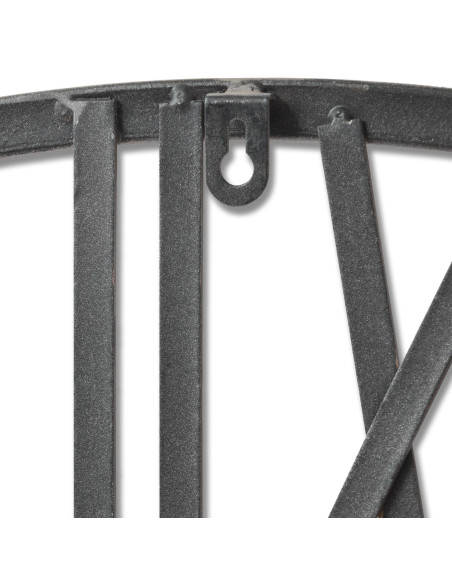 Affordable industrial style furniture Hill Interiors Large Silver Skeleton Wall Clock 17858 for modern home decor, free shippin