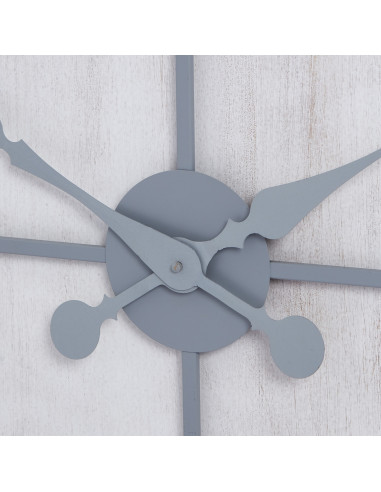 Affordable industrial style furniture Hill Interiors Roza Panelled Wall Clock 21618 for modern home decor, free shipping option