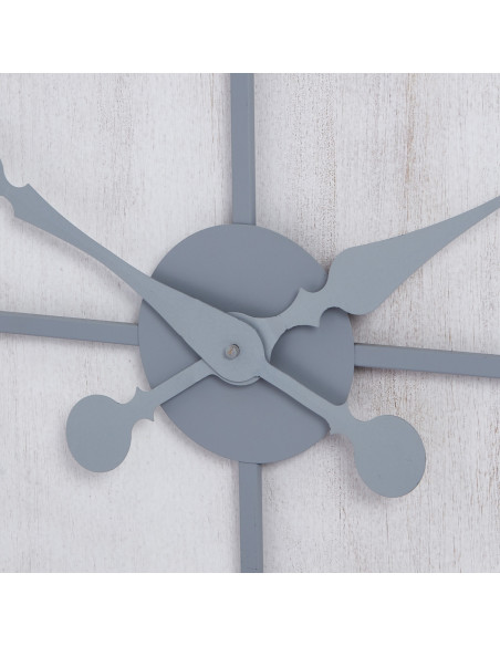 Affordable industrial style furniture Hill Interiors Roza Panelled Wall Clock 21618 for modern home decor, free shipping option