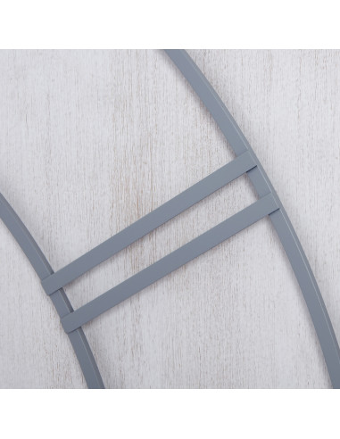 High-quality metal and wood construction of Hill Interiors SKU 21618 Roza Panelled Wall Clock, detailed view for UK customers.