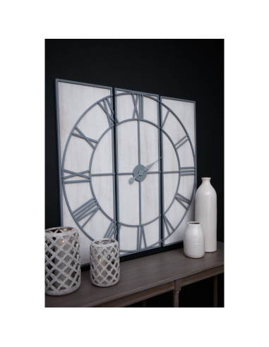 Full dimensions and specifications of Hill Interiors Roza Panelled Wall Clock 21618: Height 112.00cm, Width 112.00cm, perfect f