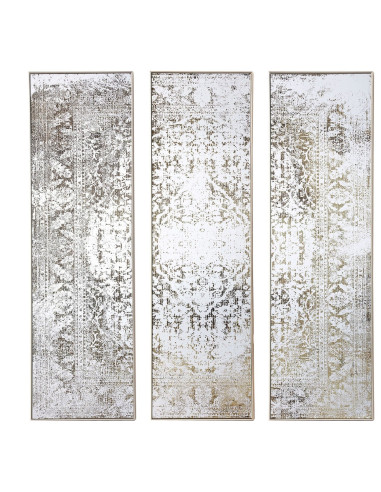 Hill Interiors Antiqued Etched Trio Of Wall Mirrors 21558 - Authentic Hill Interiors furniture directly from FastDaddy UK. Excl