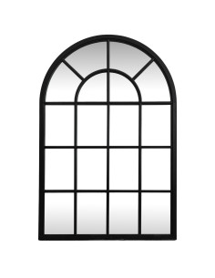 Hill Interiors Black Wood Arched Window Mirror 24288 - Authentic Hill Interiors furniture directly from FastDaddy UK. Exclusive