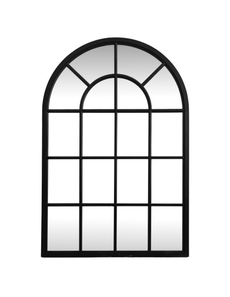 Hill Interiors Black Wood Arched Window Mirror 24288 - Authentic Hill Interiors furniture directly from FastDaddy UK. Exclusive