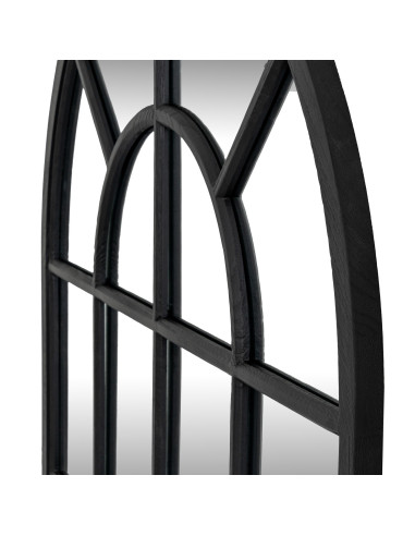 Buy Hill Interiors 24288 Black Wood Arched Window Mirror online in UK with fast delivery from FastDaddy UK, your furniture expe