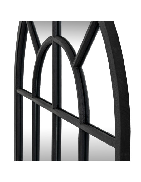 Buy Hill Interiors 24288 Black Wood Arched Window Mirror online in UK with fast delivery from FastDaddy UK, your furniture expe