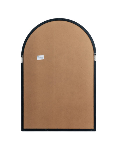 Full dimensions and specifications of Hill Interiors Black Wood Arched Window Mirror 24288: Height 90.00cm, Width 135.00cm, per