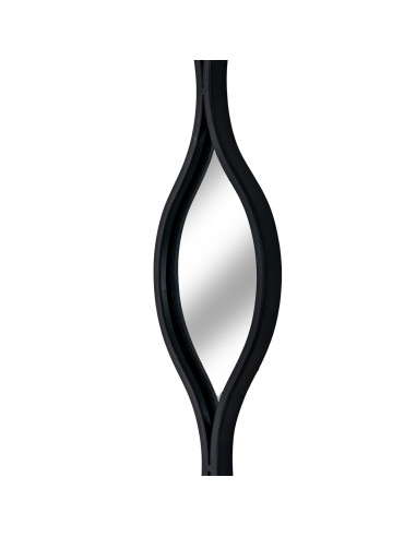 Affordable industrial style furniture Hill Interiors Decorative Hanging Black Mirror 24532 for modern home decor, free shipping