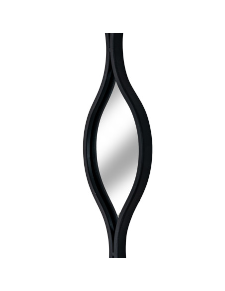 Affordable industrial style furniture Hill Interiors Decorative Hanging Black Mirror 24532 for modern home decor, free shipping