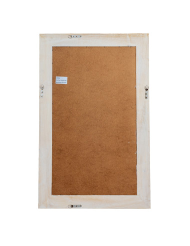 High-quality metal and wood construction of Hill Interiors SKU 24283 Washed Wood Medium Framed Mirror, detailed view for UK cus