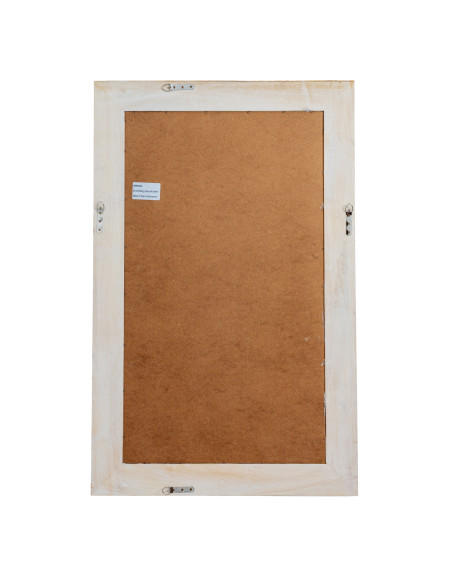 High-quality metal and wood construction of Hill Interiors SKU 24283 Washed Wood Medium Framed Mirror, detailed view for UK cus