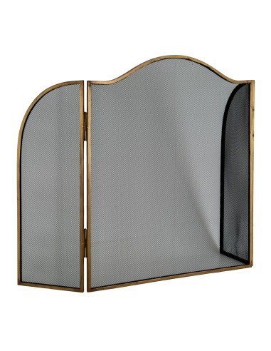 Affordable industrial style furniture Hill Interiors Antiqued Brass Large  Fire Screen 24540 for modern home decor, free shippi