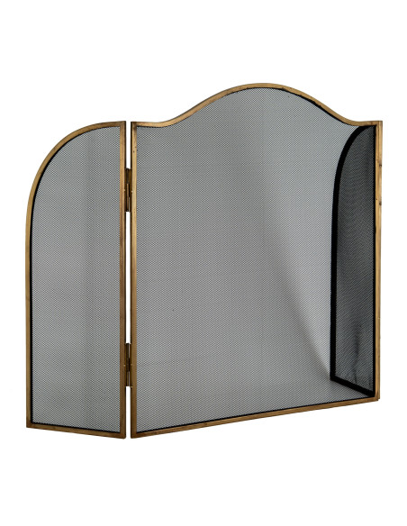 Affordable industrial style furniture Hill Interiors Antiqued Brass Large  Fire Screen 24540 for modern home decor, free shippi
