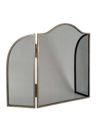 Affordable industrial style furniture Hill Interiors Antiqued Silver Fire Screen 24539 for modern home decor, free shipping opt